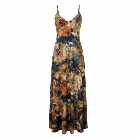 Nicole Miller Floral Maxi w Pockets - Picture 1 of 4